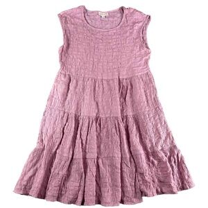 Knox Rose Women Pink A-Line Crew Neck Sleeveless Flowy Dress Plus Size